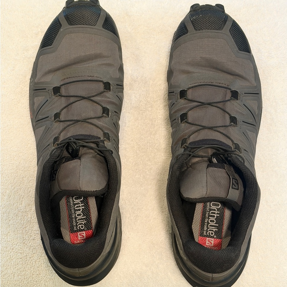 Salomon Speed Cross 5, Men's Gray and Black Athletic Trail Shoes